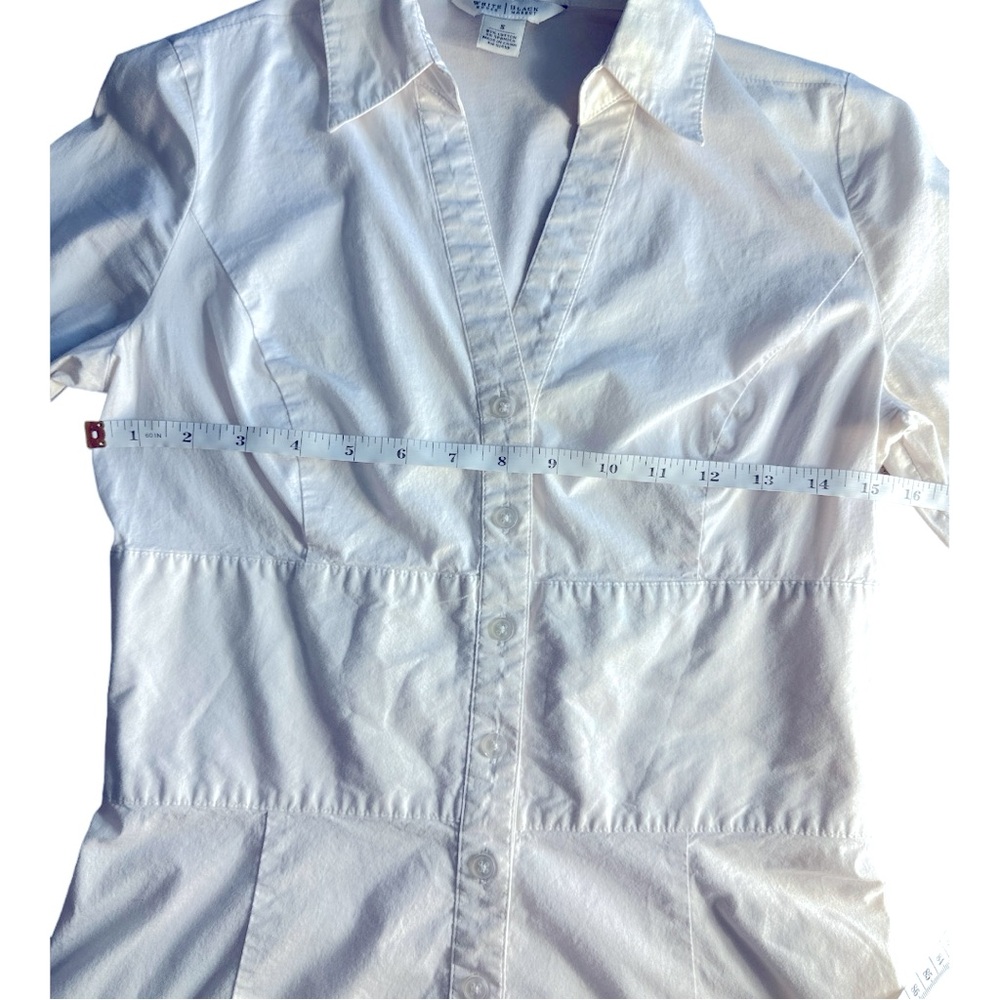 WH | BM White Button Down Shirt, size S - Picture 5 of 6